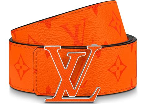 louis vuitton orange buckle belt|louis vuitton belt buckle men.